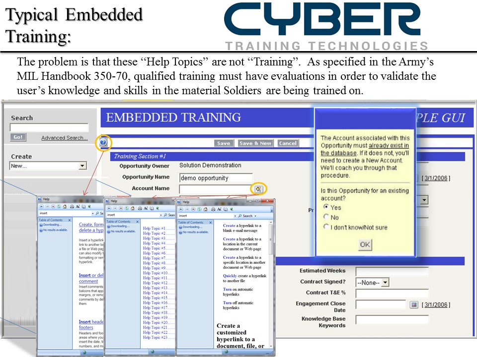 Embedded Training – Cyber Training Technologies